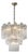 Aloadecor 23'' Mid Century Modern Flower Glass Chandelier in Aged Bronze Elegant Vintage Glam Tiered Pendant Light For Sale