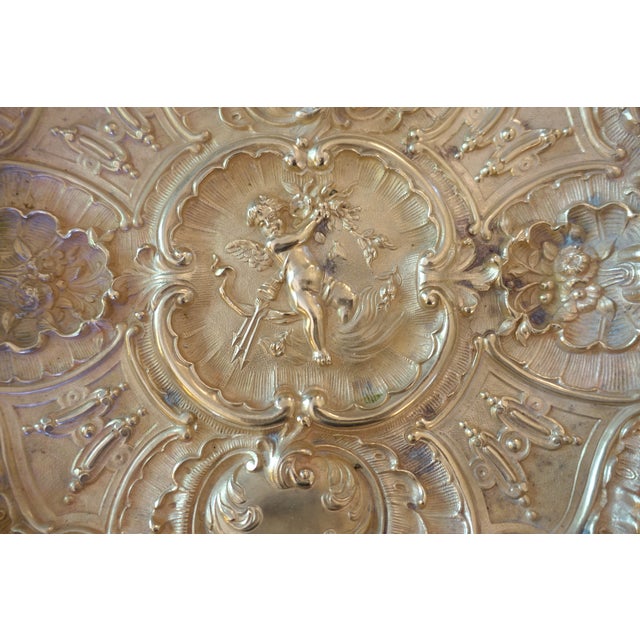 19th-Century Bronze Centerpiece Tray by Vincent Gustave, 1890s For Sale - Image 4 of 6