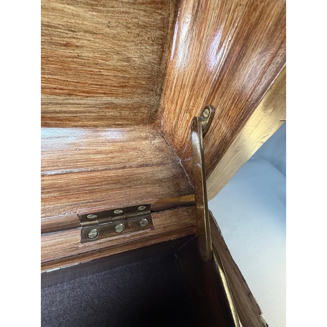 Brown Vintage Maitland-Smith Coconut Bark Domed Decorative Chest With Metal Accents For Sale - Image 8 of 11