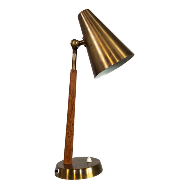 Mid-Century Modern Scandinavian Table Lamp from Falkenbergs Belysning, 1950s For Sale