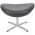 Black Egg Stool in Black Aura Leather by Arne Jacobsen, 2016 For Sale - Image 8 of 8