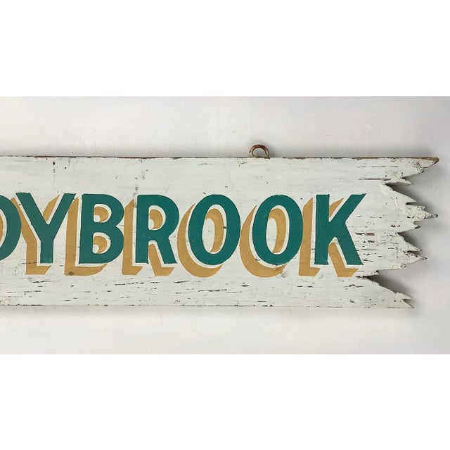 American Vintage Shadybrook Two-Sided Sign For Sale - Image 3 of 6