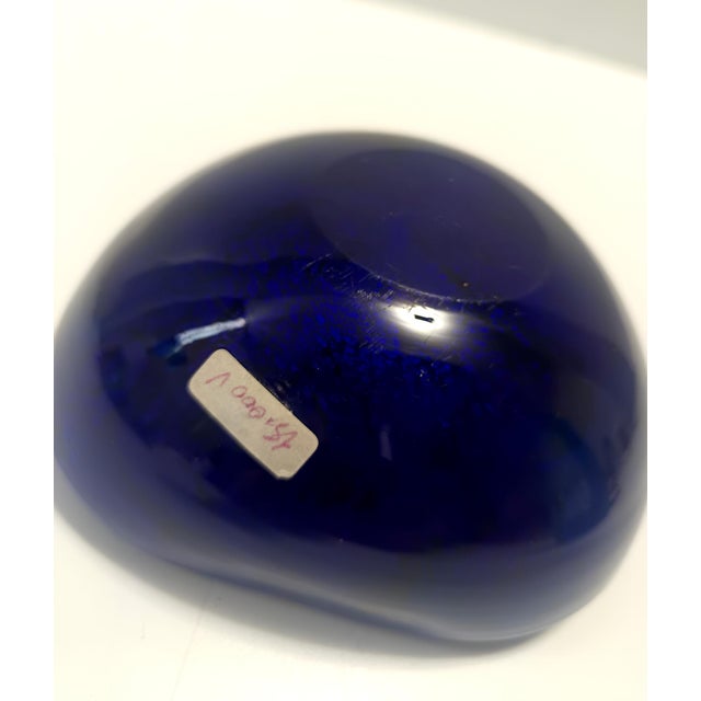Blue Polychrome Murano Glass Tutti Frutti Ashtray or Vide-Poche attributed to Avem, 1960s For Sale - Image 8 of 11