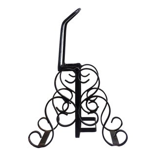 1960s Wrought Iron Wine Bottle Holder, Bottle Rack For Sale