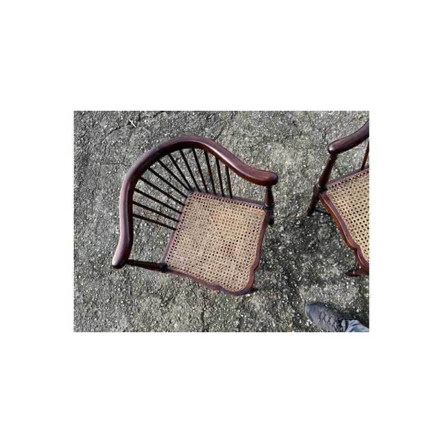 Set of Art Nouveau Corner Chairs attributed to Adolf Loos for FO Schmidt, 1890s For Sale - Image 13 of 18