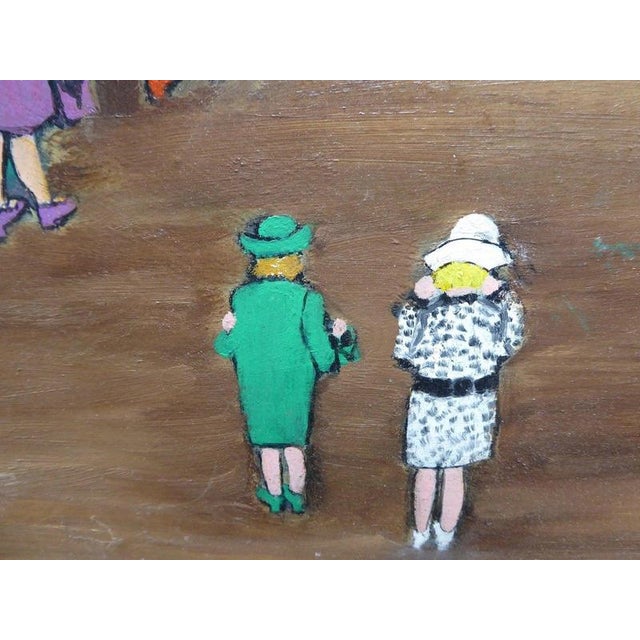 1970s Eunice Bentley, The Wedding, 1972, Oil Painting on Board, Framed For Sale - Image 5 of 14