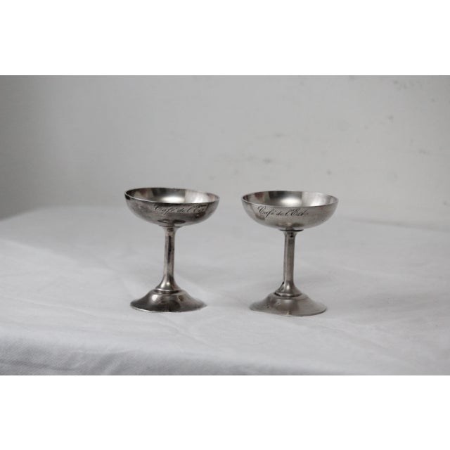 Mid-Century Modern Silver Ice Cream Bowls, 1970s, Set of 11 For Sale - Image 3 of 18
