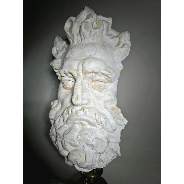 19th Century Grand Sculpture of Zeus, 1880s For Sale - Image 3 of 18