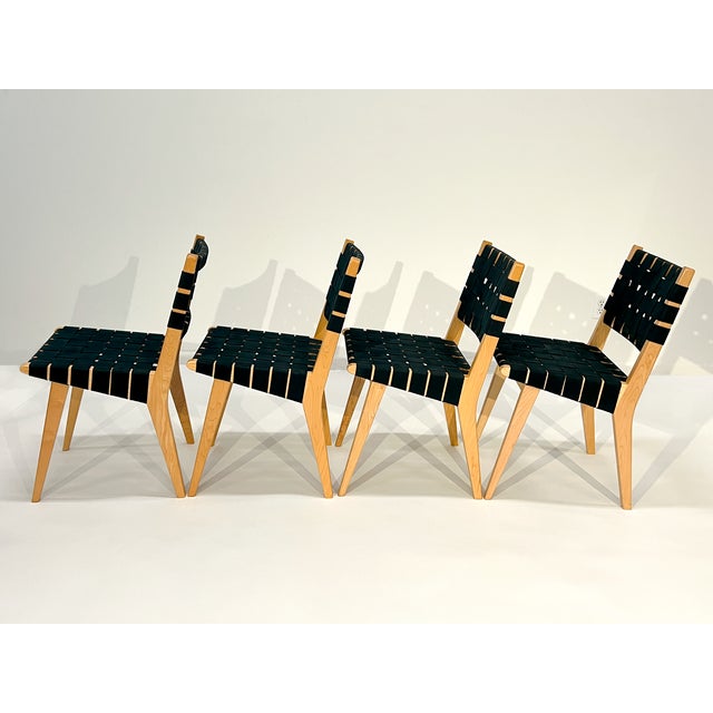 Black Jens Risom for KnollStudio Side Chairs - Mid-Century, Set of 8 For Sale - Image 8 of 18