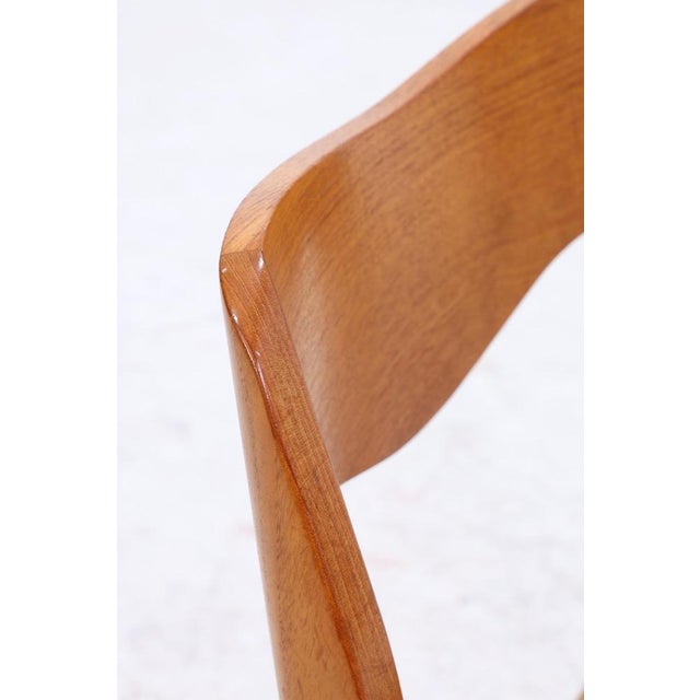 Brown Vintage Teak Dining Chairs by Niels Otto Møller for JL Møllers, Set of 2 For Sale - Image 8 of 16
