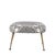 Mid-Century Black and White Geometric Footstool, Italy, 1950 For Sale - Image 4 of 9