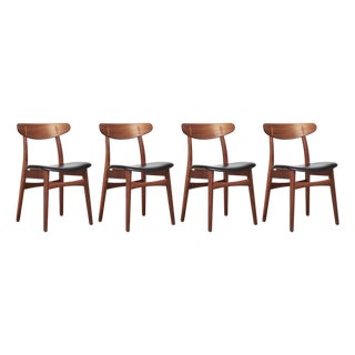 CH30 Dining Chairs by Hans J. Wegner for Carl Hansen and Søn, Denmark, 1950s, Set of 4 For Sale