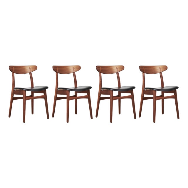 CH30 Dining Chairs by Hans J. Wegner for Carl Hansen and Søn, Denmark, 1950s, Set of 4 For Sale