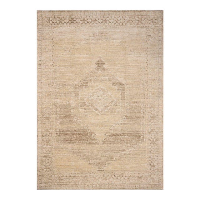 Chris Loves Julia x Loloi Palma Wheat / Taupe 6'-3" x 9'-6" Area Rug For Sale