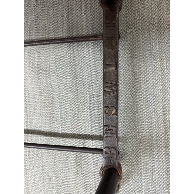 Bewick Industrial Wood & Iron Table For Sale - Image 9 of 12