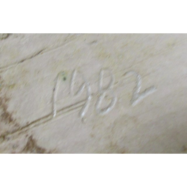 Ceramic Signed Vintage Studio Pottery Woman Design Tea Set Attributed Agnes Stark, 1980s- 3 Pieces For Sale - Image 7 of 12