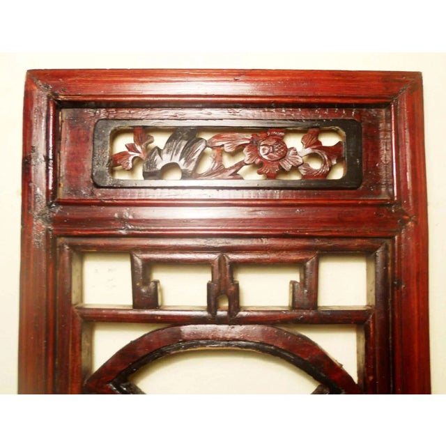 This Pair of Antique Chinese Screen Panels was originally made for inside window decoration in Buddhist Temples (like...