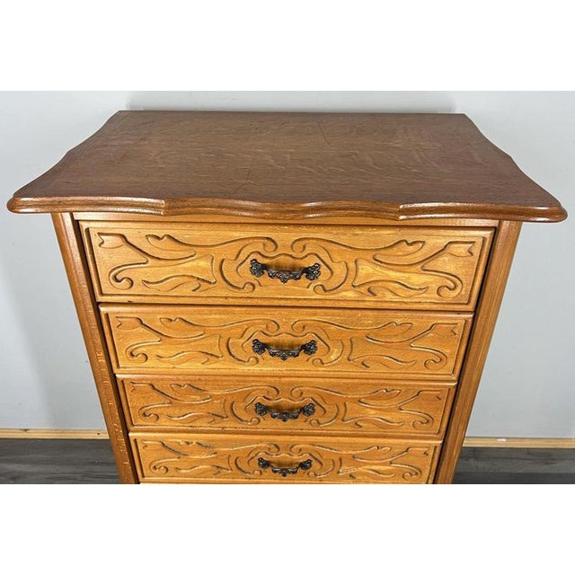Vintage French Louis XVI Chest of 5 Drawers For Sale - Image 4 of 14