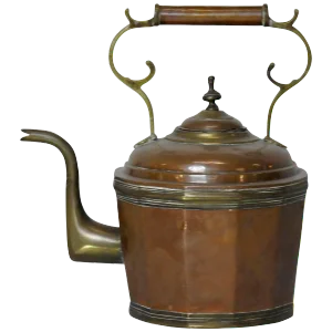 19th Century Copper and Brass Water Pot