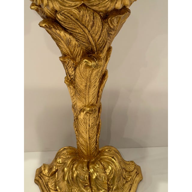 Black Small Giltwood & Black Laquer Consoles in the Manner of Serge Roche For Sale - Image 8 of 14