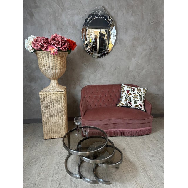 Vintage Velvet Sofa, 1950s For Sale - Image 12 of 13