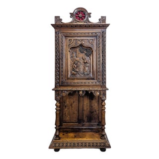 Breton Style Chestnut Cabinet For Sale