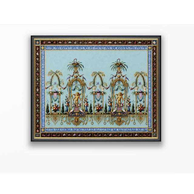 Atelier Aria Lumae Palais De Versailles Arabesque Neoclassical Overdoor Grand Architectural Board Print For Sale - Image 14 of 14