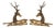 Two-Tone Brass Reclining Deers, 1960s, Set of 2 For Sale