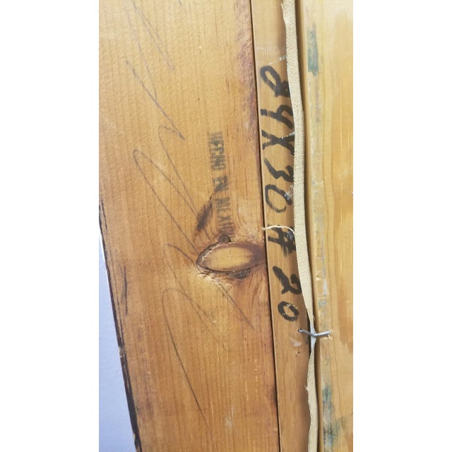 Early 20th Century "The Madonna" Figurative Abstract Oil Painting by Irving Amen, Framed For Sale - Image 10 of 13