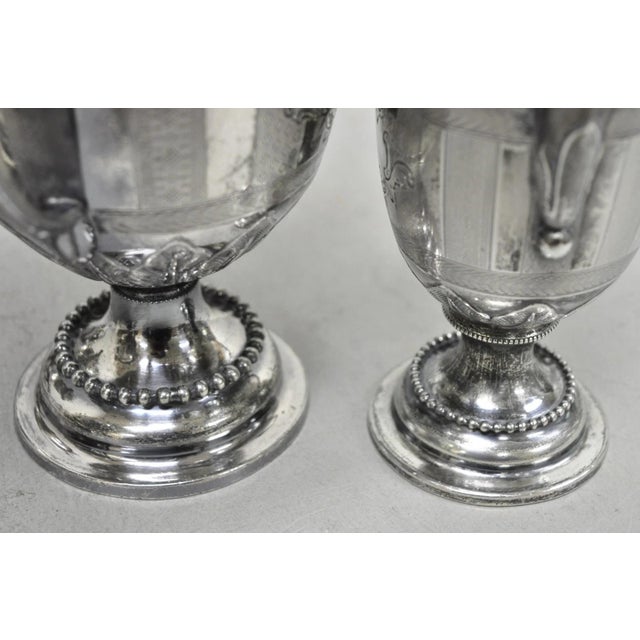 Antique Reed & Barton 1929 English Regency Silver Plated Samovar Tea Set - 4 PCS For Sale - Image 9 of 18