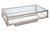 Large Italian Modern Rectangula Cocktail or Coffee Low Table of Chrome and Brass For Sale - Image 9 of 15