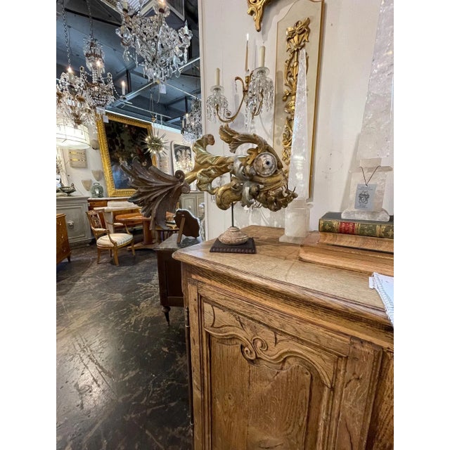 Wood 18th Century Giltwood Element Fish Sculpture For Sale - Image 7 of 8
