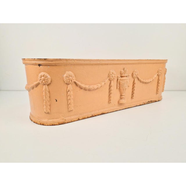 Swedish Louis Seize Oval Cast Iron Planter, 19th Century For Sale - Image 3 of 9