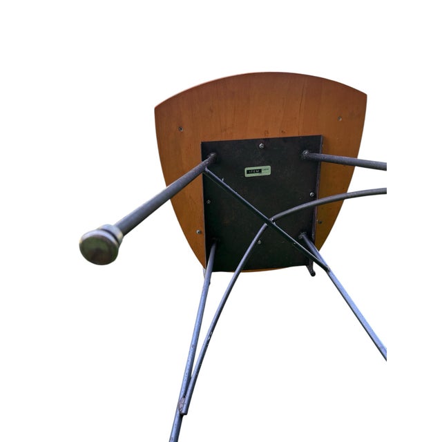 Mid 20th Century Mid-20th Century Plywood Chairs With Iron Frames For Sale - Image 5 of 12