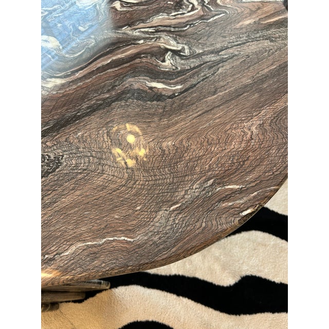 Marble “Eye” End Table Attributed to Roche Bobois For Sale - Image 12 of 16