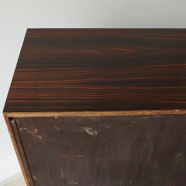 Art Deco Bookcase Cabinet in Macassar Ebony, 1920s For Sale - Image 10 of 12