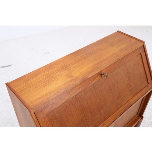 Wood Mid-Century Teak Secretary by H. W. Klein for Bramin For Sale - Image 7 of 18