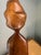 Vintage Biomorphic Two-Tone Hardwood Female Sculpture; Mid-Century Modern, Art Deco, Contrast Sapwood/Heartwood Figurative Abstract Carving For Sale - Image 6 of 12
