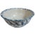 Large 19th Century Spongeware Fluted Fruit Bowl For Sale