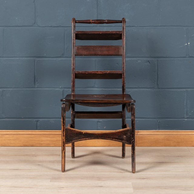 A very unusual oak “metamorphic“ library chairs dating to the late 19th / early 20th century. With the simplest of...