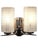Mid-Century Modern Vintage Enameled Glass, Brass and Nickel Two Light Wall Sconce For Sale - Image 3 of 11
