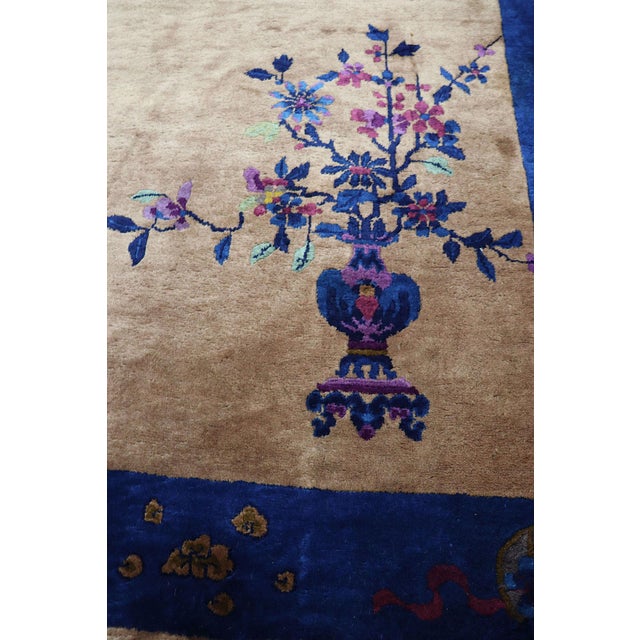 Antique Art Deco Chinese Rug For Sale In Chicago - Image 6 of 13