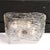 Silver 1960s Mid-Century Modern Murano Hand-Blown Textural Clear Glass Venini Flush Mount Chandelier For Sale - Image 8 of 18