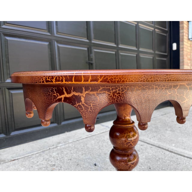 A beautiful occasional table finished in a very unique giraffe/animal "print" look. I hesitate to use the word print, as...