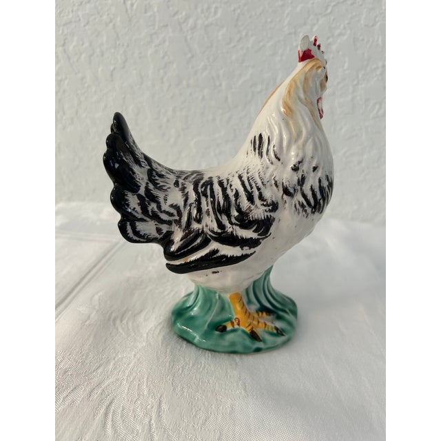 Mid-Century Ceramic Rooster Figurines, a Pair For Sale In West Palm - Image 6 of 8
