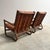 Brown Vintage Bamboo and Leather Chairs, 1970s, Set of 2 For Sale - Image 8 of 15