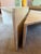 Description: Italian sculptural two-part travertine coffee table from the 1970s, showcasing a beautiful travertine grain...