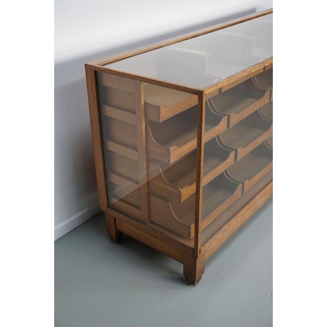 Antique British Maple & Oak Haberdashery Cabinet, 1930s For Sale - Image 18 of 18