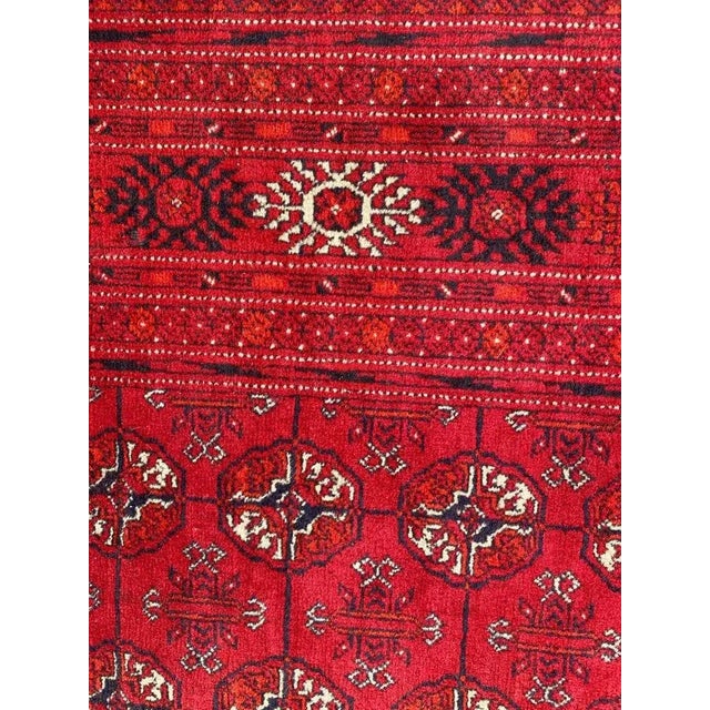 Vintage Turkmen Afghan Bokhara Design Runner For Sale - Image 6 of 18