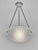 Hettier et Vincent Verreries des Hanots A rare French art deco pendant light by Hettier & Vincent in nickel plated bronze...